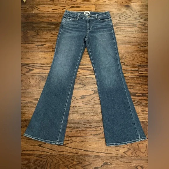 NWOT PAIGE Denim Skyline Boot Women's Blue Flare Jeans, Size 30